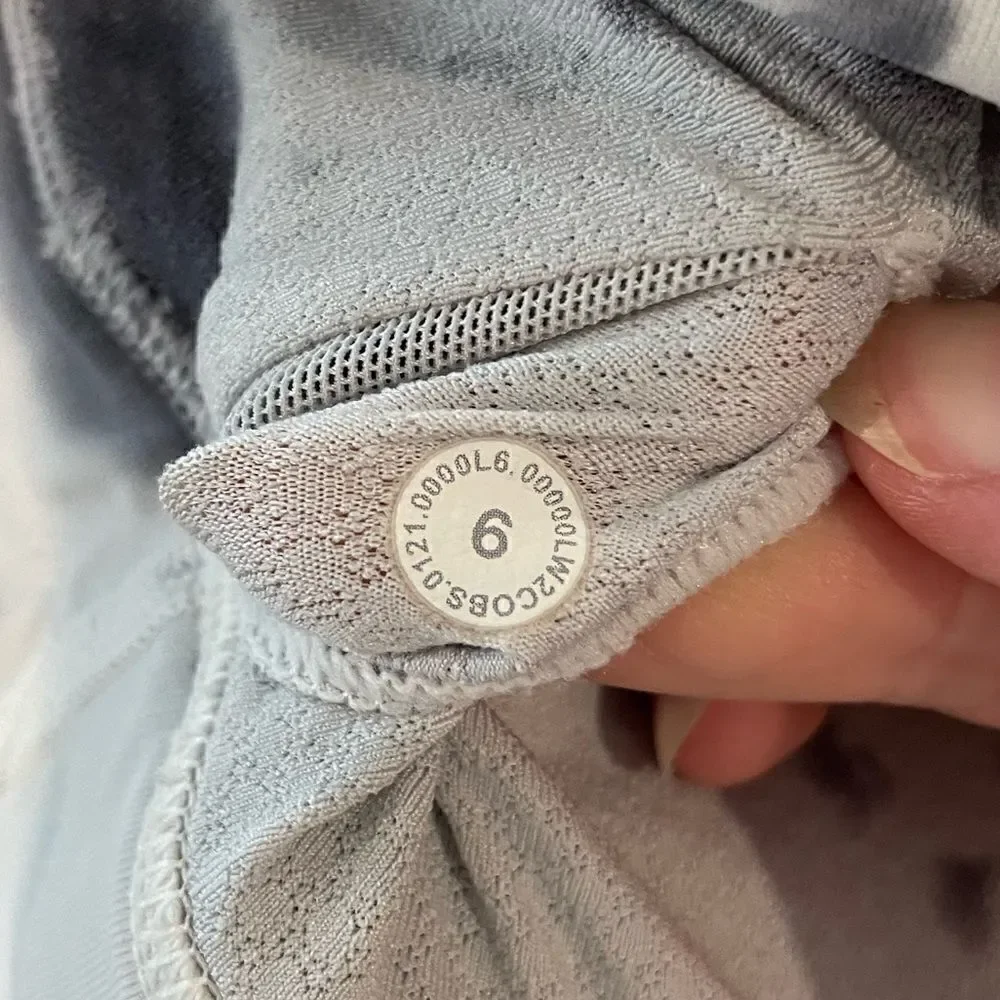 Lululemon Energy Bra Long Line *Tie Dye Marble Dye Classic Navy